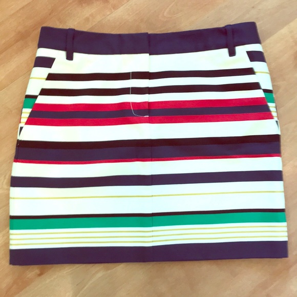 J.Crew Multicolored Striped Skirt W/ Pockets - Picture 9 of 9